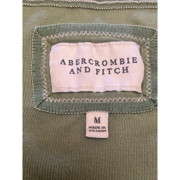 VTG Y2K 00s Abercrombie Top S Bella Swan Fitted Tie Waist Elena Gilbert Babydoll - Picture 3 of 10